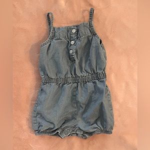 Baby Girl Denim Romper 6-9 months